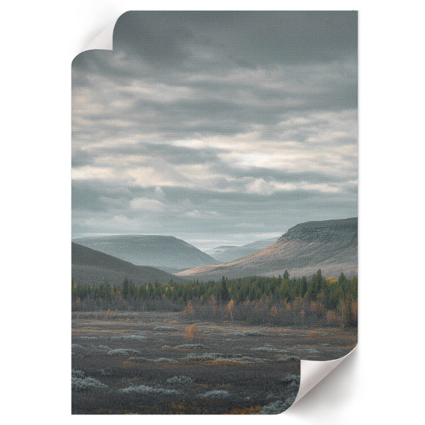 Bilderposter mit Bergtal-Motiv