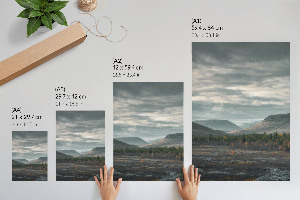 Bilderposter mit Bergtal-Motiv