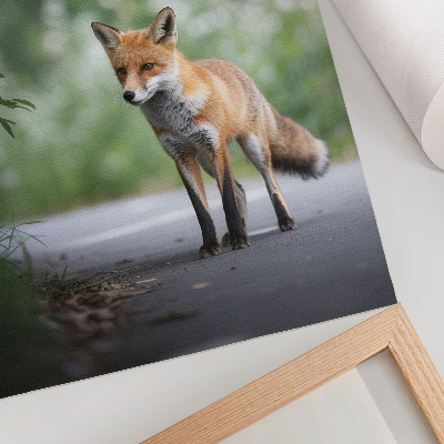 Kunstdruck leinwand Fuchs in der Natur