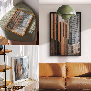 Bilderposter mit moderner Architektur