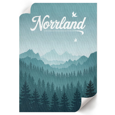 Poster leinwand Berglandschaft
