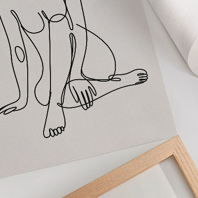 Wand poster Linienzeichnungen von Frauen