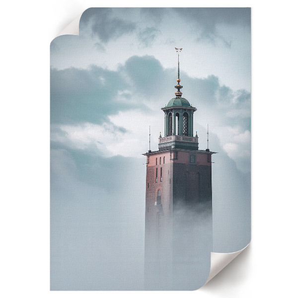 Kunstdruck auf Leinwand mit Motiv "Mystischer Turm"