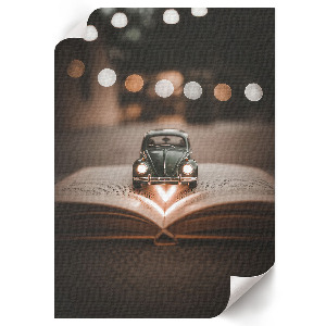 Poster auf leinwand Ein Buch über Abenteuer