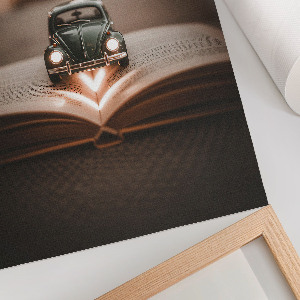 Poster auf leinwand Ein Buch über Abenteuer