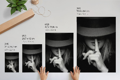Poster kunstdruck Geheimnisvolle Eleganz