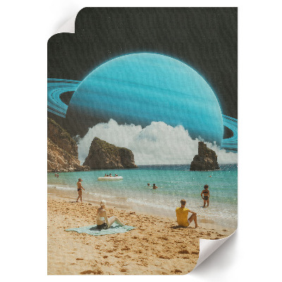 Kunstdruck poster Weltraumstrand