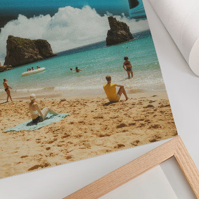 Kunstdruck poster Weltraumstrand