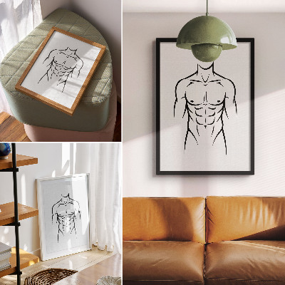 Poster leinwand Minimalistische Silhouette