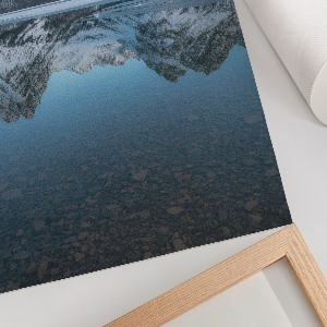 Kunstdruck auf Leinwand mit Motiv eines Bergsees