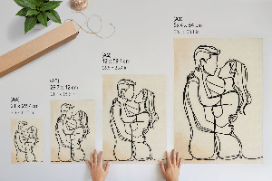 Retro-Poster „Ich liebe Lineart“
