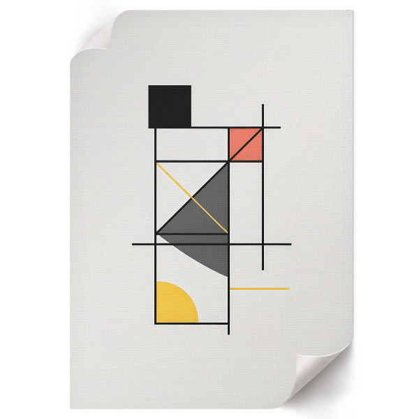 Kunstdruck Poster im Stil stilvoller Geometrie