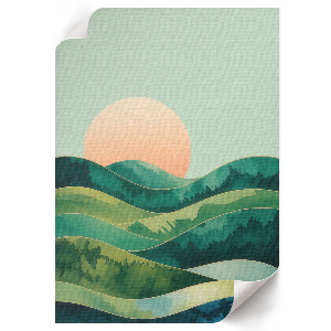 Plagát do obývačky Zelené kopce