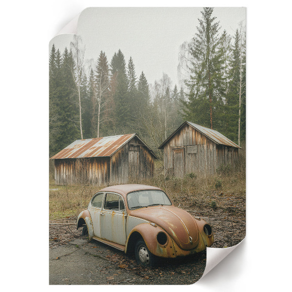 Kunstdruck Poster mit Motiv Autounfall
