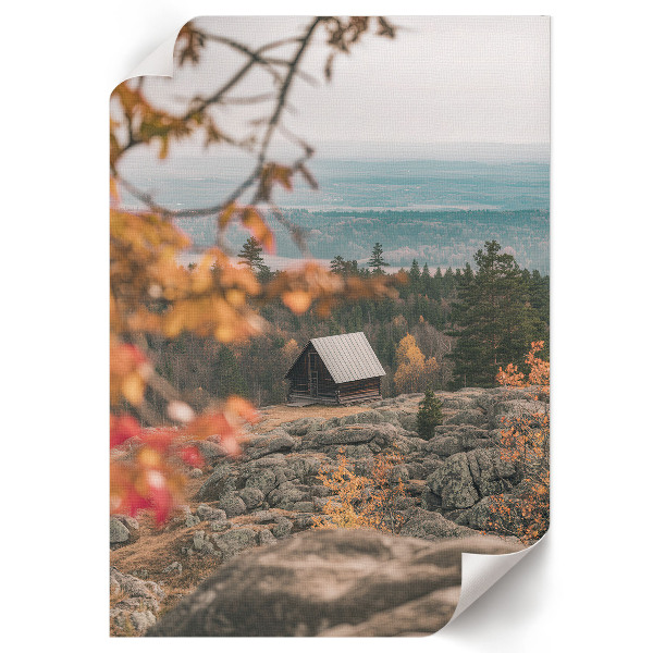 Kunstdruck auf Leinwand mit Herbstlandschaft
