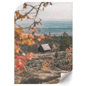 Kunstdruck auf Leinwand mit Herbstlandschaft