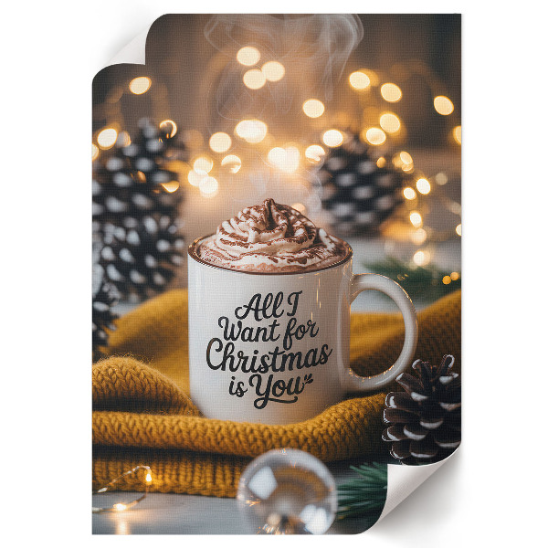 Bilder-Poster mit Weihnachtsbecher-Motiv