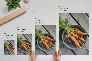Wandposter mit buntem Gemüse