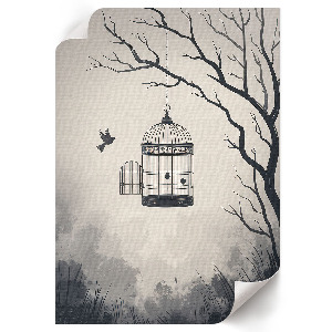 Kunstdruck poster Flucht in die Natur