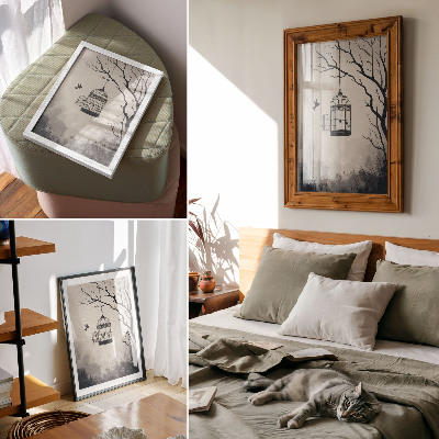 Kunstdruck poster Flucht in die Natur
