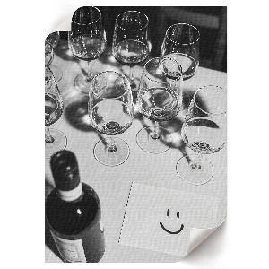 Retro poster Weingläser