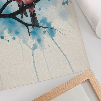 Poster auf leinwand Aquarellvögel