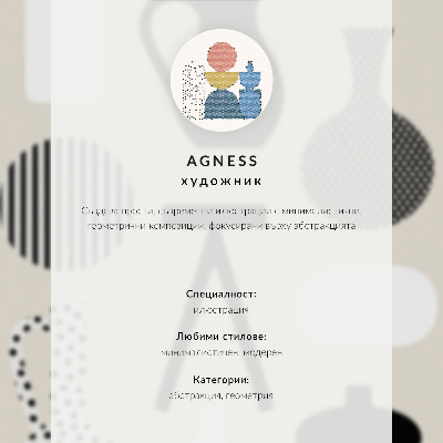 Kunstdruck poster Geometrische Muster