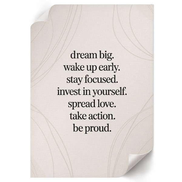 Bilder poster Motivation im Alltag