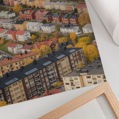 Kunstdruck poster Eine malerische Stadt