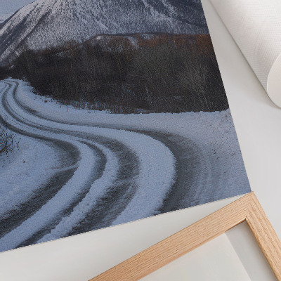 Poster kunstdruck Winterlandschaft