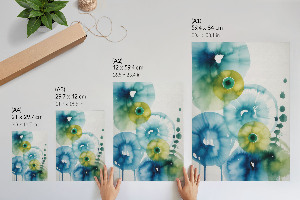 Wandposter mit bunten Flecken