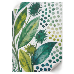 Kunstdruck mit Motiv grüner Blätter