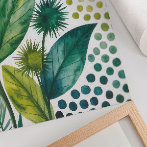 Kunstdruck mit Motiv grüner Blätter