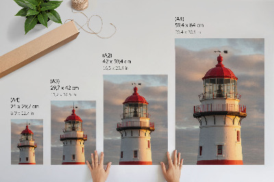 Poster auf leinwand Leuchtturm