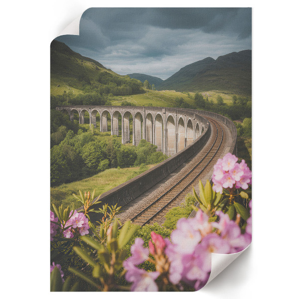 Bilderposter mit friedlicher Landschaft