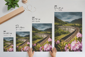 Bilderposter mit friedlicher Landschaft