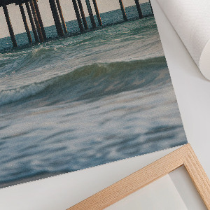 Poster Kunstdruck mit Meerblick