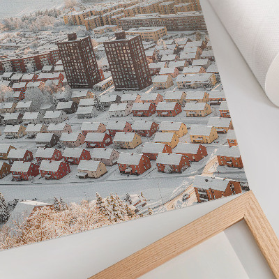 Kunstdruck poster Winterpanorama