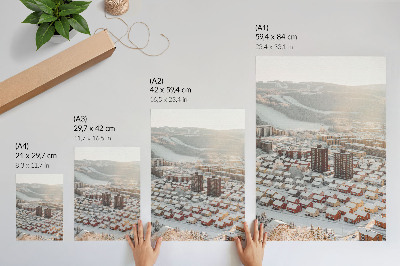 Kunstdruck poster Winterpanorama