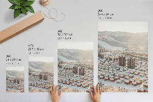 Kunstdruck-Poster mit Winterpanorama