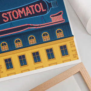 Kunstdruck auf Leinwand mit Motiv 