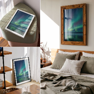 Poster auf leinwand Nordlicht