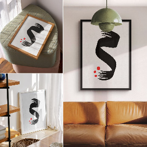 Kunstdruck mit dem Motiv „Geometrische Eleganz”