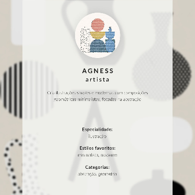 Kunstdruck poster Geometrische Eleganz