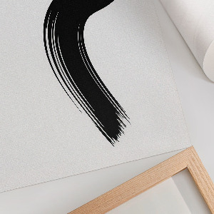 Kunstdruck auf Leinwand mit minimalistischem Motiv „Dynamik“