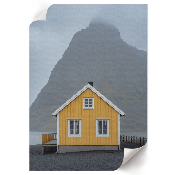 Kunstdruck Poster „Gelbes Haus“