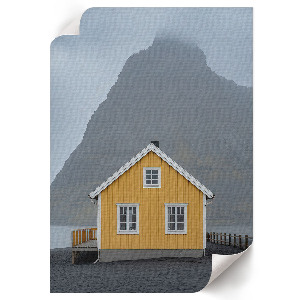 Kunstdruck Poster „Gelbes Haus“