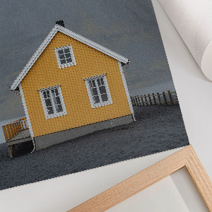 Kunstdruck Poster „Gelbes Haus“