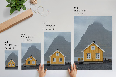 Kunstdruck poster Gelbes Haus