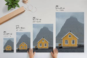 Kunstdruck Poster „Gelbes Haus“
